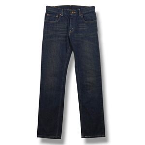 Levi's 511 Skinny Jeans 29x29 18 Reg Dark Blue Rare Retro Fade Whiskered 80s